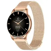 Maxcom Ecowatch3 3,35 cm (1,32") AMOLED Digital 466 x 466 pixels Ecran tactile Or