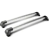 Yakima Flush Paire mixte de barres de toit télescopiques en aluminium