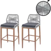 MCW Tabouret de bar -O21 (lot de 2)