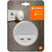 Ledvance LED lampe à prise Lunetta universelle USB blanc lumière de nuit 4058075266902