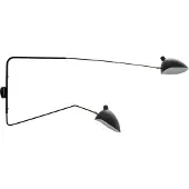 ITALUX Applique murale DAVIS noir et blanc 2xE27x60W en métal, dimensions : 69x20x180 cm, IP20,