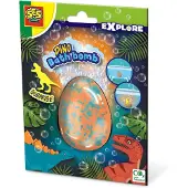 SES Creative Bombe de bain - - Dinosaure Surprise - 160g - 4 figurines - Mixte
