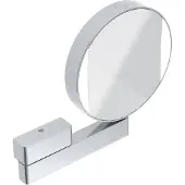 Emco LED rasage et Miroir de soins de beauté, miroir miroir des deux côtés, grossissement 3x et 7x, rond, éclairage LED, bras articulé, 109506017