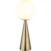 Globo Lampe de table Pinpal avec verre convexe blanc