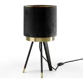 Vicco Lampe de table Goldamo Noir 23x46cm, Model 53239