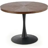 Halmar Table de salle à manger ronde moderne Carmelo