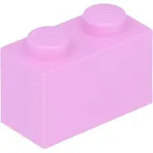 LEGO : 100x Stein 1x2 en 'Bright Pink' (rose vif)