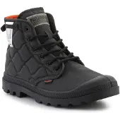 Palladium Baskets hautes 'Pampa Re-Quilted' noir