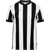 Uhlsport Retro Stripe Short Sleeve T-shirt Noir 9-10 Years Garçon
