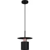 Toolight Lampe Suspendue APP1145-1CP Black Rose Gold