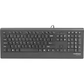 Natec BARRACUDA, Taille complète (100%), filaire, USB, Membrane Key Switch, QWERTY, Noir