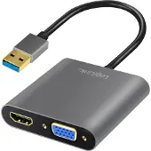 Logilink UA0234 Adaptateur graphique USB 3.0 - HDMI/VGA, noir