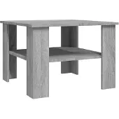 vidaXL Table basse Gris Sonoma 60x60x42 cm Bois composite