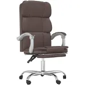 Syfax Fauteuil inclinable de bureau Marron Similicuir
