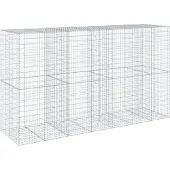 vidaXL Gabion avec couvercle 350x100x200 cm Fer galvanisé