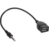 Macleans Kabel JACK 3,5mm OTG Adapter USB HOST High Speed Auto Audio AUX
