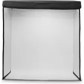 Hama Mobiles Mini-Fotostudio ToGo, faltbare Fotobox mit LED-Ringlicht, 50x50cm (00004664)