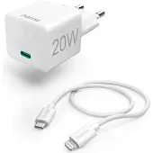 Hama Chargeur 220V Lightning PD 20W Blanc 1,0m