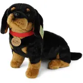 Rappa Peluche Teckel Avec Collier 36 Cm Ecologique