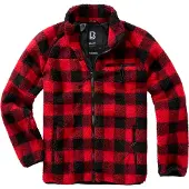 Brandit Veste en polaire rouge / noir