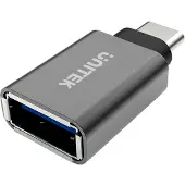 UNITEK Adaptateur de câble Y-A025CGY (interface/genre) USB Type-C USB Type-A Métallique