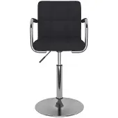 Syfax Chaise de salle à manger Tissu Noir