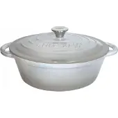 KINGHOFF Poêle en Fonte Émaillée KH-1522 30 cm Gris/Beige