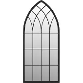 Syfax Miroir noir 100x45 cm fer pour l'intérieur