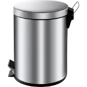 EKO Poubelle à pédale 5 Litres Chromé Mat