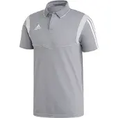 Adidas Tiro 19 polo durable pour homme avec teneur en coton chemise de tous les jours haut à manches courtes DW4736 gris