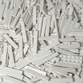 LEGO 1x6 Carreaux Blancs - 6636 NOUVEAU ! Quantité 50x
