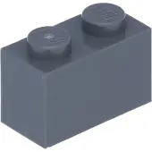 LEGO 50 pièces 3004 Brick 1x2 Part Basic Bricks 50 Gris foncé