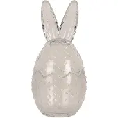 Clayre & Eef Pot en verre Ø 8x17 cm Verre transparent