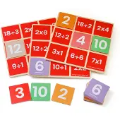 Bigjigs Math Bingo Multiplication et division, + 3 ans, Big Jigs