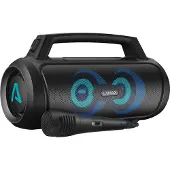Lamax PartyGo1 Play, haut-parleur de fête Bluetooth, puissance 50 W, autonomie de la batterie 15 heures, microphone inclus, radio FM, BT 5.3
