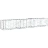 vidaXL Gabion avec couvercle 300x50x50 cm Fer galvanisé
