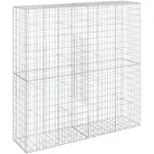vidaXL Gabion avec couvercle 200x50x200 cm Fer galvanisé