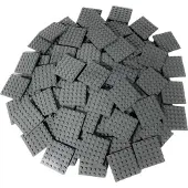 LEGO 6x6 Panneaux de construction Gris foncé - 3958 NOUVEAU Quantité 10x