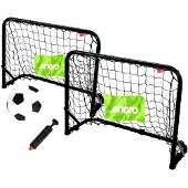 Enero sET DE 2 BUTS MÉTALLIQUES AVEC FILET POMPE ET BALLON