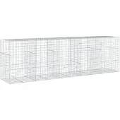 vidaXL Gabion avec couvercle 500x100x150 cm Fer galvanisé
