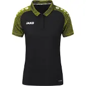 Jako Performance Poloshirt Damen schwarz/soft yellow 40