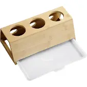 Kesper Porte-bouteille avec égouttoir, 32 x 17,5 x 12 cm, bambou 58650