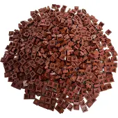 LEGO 1x1 Panneaux de construction Marron Rouge - 3024 NOUVEAU ! Quantité 250x