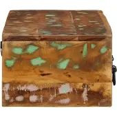 Syfax Meuble TV mural 100x30x19 cm bois massif de récupération