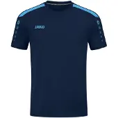 Jako Power Maillot Manches Courtes Hommes - Marine / Bleu Ciel | Taille: L