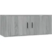 vidaXL Armoire TV murale Gris Sonoma 100x34,5x40 cm