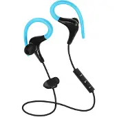Avizar , casque de sport Bluetooth avec télécommande et microphone, couleur bleu