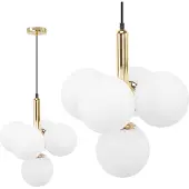 Toolight Lampe Suspendue APP1574-5CP Gold