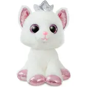 Aurora Peluche Sparkle Tales Peluches "Duchesse chat avec couronne" 18 cm
