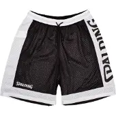 Spalding Short réversible Hommes - Noir / Blanc